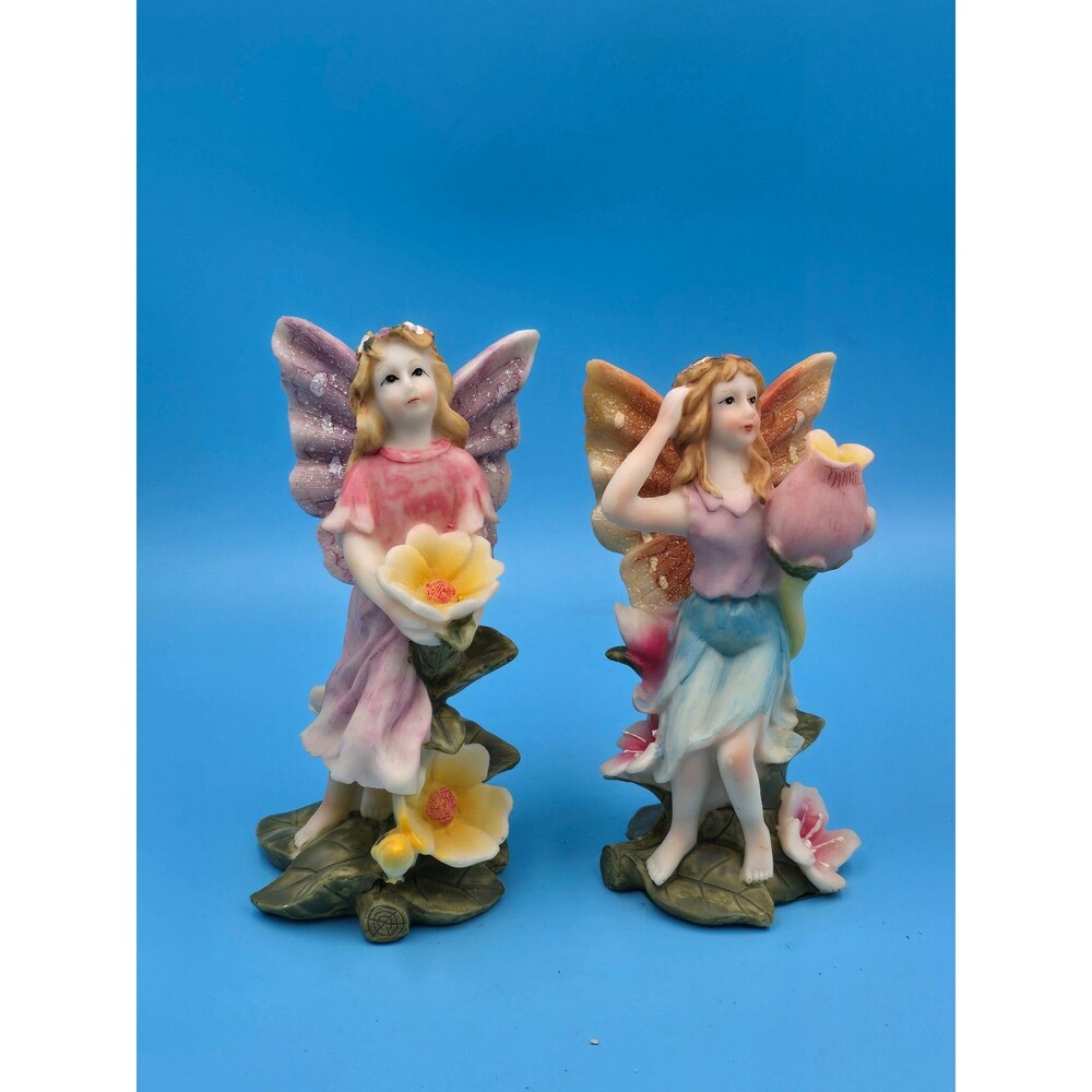 Fairy Angel Resin Figurines 5" (2)